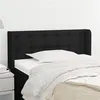 Image de vidaXL Tête de lit avec oreilles Noir 103x16x78/88 cm Tissu