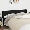 Image de vidaXL Tête de lit avec oreilles Noir 183x16x78/88 cm Tissu