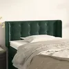 Image de vidaXL Tête de lit avec oreilles Vert foncé 83x16x78/88 cm Velours