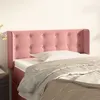 Image de vidaXL Tête de lit avec oreilles Rose 83x16x78/88 cm Velours3119237