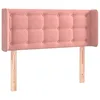 Image de vidaXL TÃªte de lit avec oreilles Rose 83x16x78/88 cm Velours