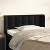 Image de vidaXL Tête de lit avec oreilles Noir 93x16x78/88 cm Velours3119240