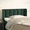 Image de vidaXL TÃªte de lit avec oreilles Vert foncÃ© 93x16x78/88 cm Velours