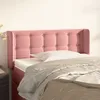 Image de vidaXL TÃªte de lit avec oreilles Rose 93x16x78/88 cm Velours