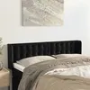 Image de vidaXL Tête de lit avec oreilles Noir 147x16x78/88 cm Velours