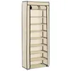 Image de vidaXL TÃªte de lit avec oreilles Taupe 147x16x118/128 cm Tissu
