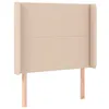 Image de vidaXL TÃªte de lit avec oreilles Cappuccino 93x16x118/128cm Similicuir