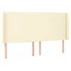 Image de vidaXL TÃªte de lit avec oreilles CrÃ¨me 163x16x118/128 cm Similicuir