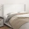 Image de vidaXL Tête de lit avec oreilles Blanc 203x16x118/128 cm Similicuir