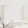 Image de vidaXL Tête de lit avec oreilles Blanc 103x16x118/128 cm Similicuir3119525