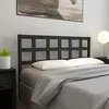 Image de vidaXL TÃªte de lit avec oreilles Noir 163x16x118/128 cm Similicuir