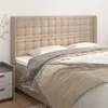 Image de vidaXL Tête de lit avec oreilles Cappuccino 163x16x118/128 cm