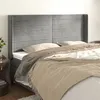 Image de vidaXL Tête de lit avec oreilles Gris clair 163x16x118/128 cm Velours