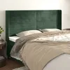 Image de Vidaxl TÃªte De Lit Avec Oreilles Vert FoncÃ© 183x16x118/128 Cm Velours