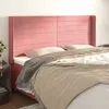 Image de vidaXL TÃªte de lit avec oreilles Rose 183x16x118/128 cm Velours