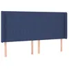 Image de vidaXL TÃªte de lit avec oreilles Bleu 163x16x118/128 cm Tissu
