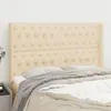 Image de vidaXL Tête de lit avec oreilles Crème 163x16x118/128 cm Tissu3119927