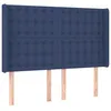 Image de vidaXL TÃªte de lit avec oreilles Bleu 147x16x118/128 cm Tissu
