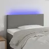Image de vidaXL Tête de lit à LED Gris foncé 100x5x78/88 cm Tissu3121323