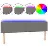 Image de vidaXL TÃªte de lit Ã  LED Gris foncÃ© 180x5x78/88 cm Tissu