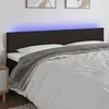 Image de vidaXL TÃªte de lit Ã  LED Noir 180x5x78/88 cm Tissu