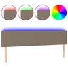 Image de vidaXL TÃªte de lit Ã  LED Taupe 180x5x78/88 cm Tissu