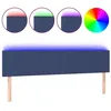 Image de vidaXL TÃªte de lit Ã  LED Bleu 200x5x78/88 cm Tissu