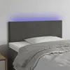 Image de vidaXL Tête de lit à LED Gris foncé 80x5x78/88 cm Velours3121363
