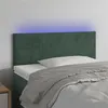 Image de vidaXL Tête de lit à LED Vert foncé 80x5x78/88 cm Velours