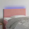 Image de vidaXL Tête de lit à LED Rose 80x5x78/88 cm Velours