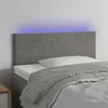 Image de vidaXL Tête de lit à LED Gris clair 90x5x78/88 cm Velours3121368