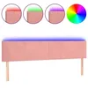 Image de vidaXL TÃªte de lit Ã  LED Rose 160x5x78/88 cm Velours