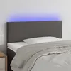 Image de vidaXL Tête de lit à LED Gris 80x5x78/88 cm Similicuir