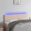 Image de vidaXL Tête de lit à LED Cappuccino 144x5x78/88 cm Similicuir3121427