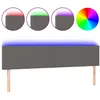 Image de vidaXL Vidaxl Tête De Lit À Led Gris 160x5x78/88 Cm Similicuir
