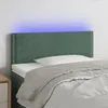 Image de vidaXL Tête de lit à LED Vert foncé 100x5x78/88 cm Velours3121517