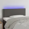 Image de vidaXL Tête de lit à LED Gris 100x5x78/88 cm Similicuir3121560
