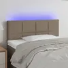 Image de vidaXL Tête de lit à LED Taupe 80x5x78/88 cm Tissu