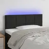 Image de vidaXL Tête de lit à LED Noir 80x5x78/88 cm Velours