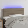 Image de vidaXL Tête de lit à LED Taupe 90x5x78/88 cm Tissu