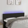 Image de vidaXL Tête de lit à LED Noir 144x5x78/88 cm Tissu3121752