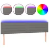 Image de vidaXL TÃªte de lit Ã  LED Gris foncÃ© 160x5x78/88 cm Tissu