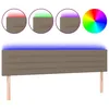 Image de vidaXL TÃªte de lit Ã  LED Taupe 180x5x78/88 cm Tissu