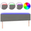 Image de vidaXL TÃªte de lit Ã  LED Gris foncÃ© 200x5x78/88 cm Tissu