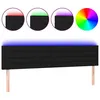 Image de vidaXL TÃªte de lit Ã  LED Noir 200x5x78/88 cm Tissu