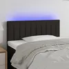 Image de vidaXL Tête de lit à LED Noir 90x5x78/88 cm Tissu