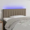 Image de vidaXL Tête de lit à LED Taupe 90x5x78/88 cm Tissu