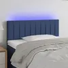 Image de vidaXL Tête de lit à LED Bleu 90x5x78/88 cm Tissu3121838