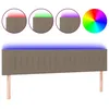 Image de vidaXL TÃªte de lit Ã  LED Taupe 160x5x78/88 cm Tissu