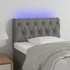Image de vidaXL Tête de lit à LED Gris clair 80x7x78/88 cm Tissu3121922
